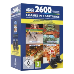 4 Games in 1 Cartridge + Paddle Controllers
